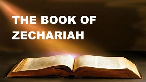 “I will remove both the prophets and the spirit. . Book that follows zechariah nyt
